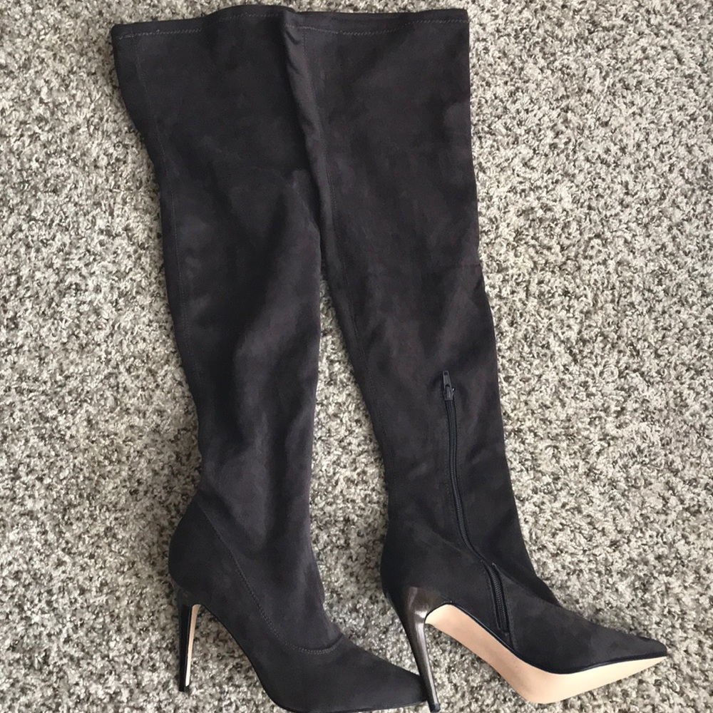 Never worn thigh high boots.